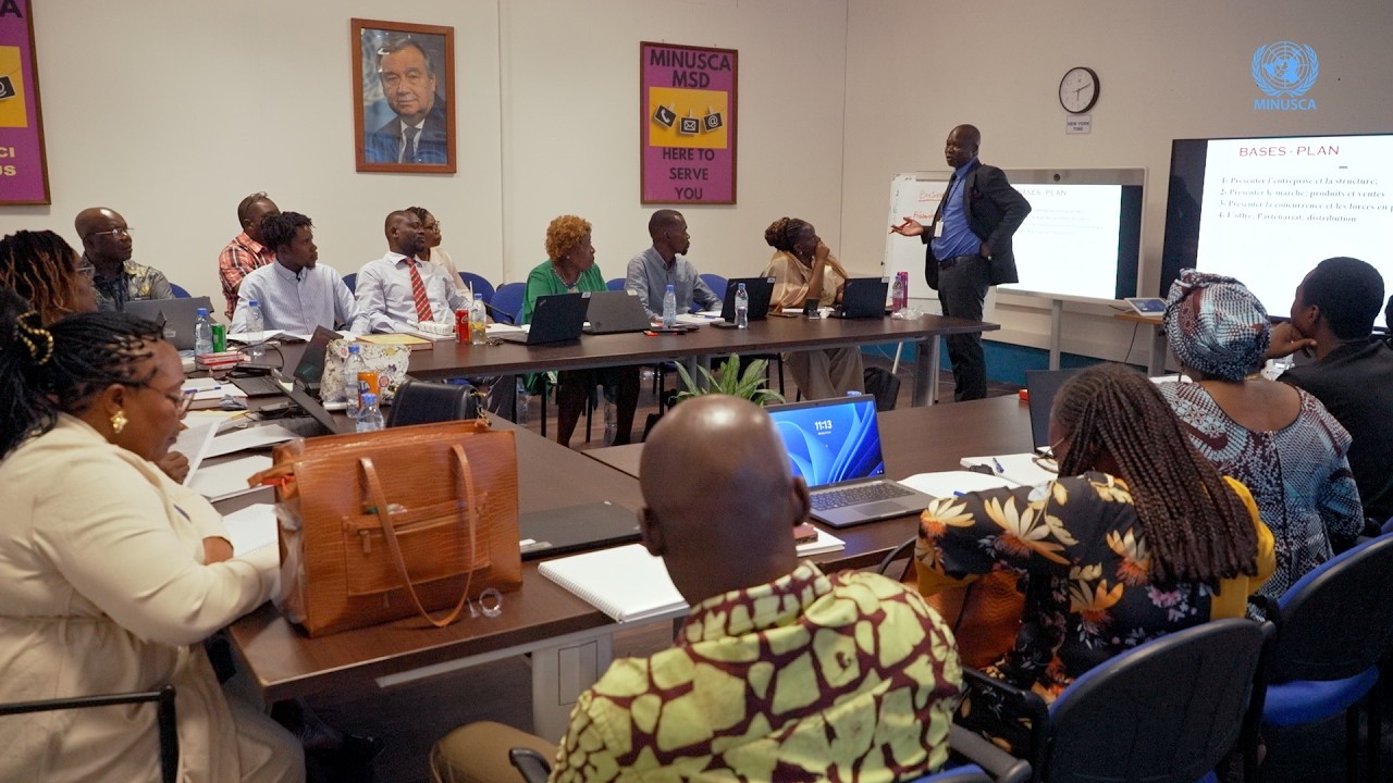La MINUSCA accompagne son personnel local à travers une formation en entreprenariat