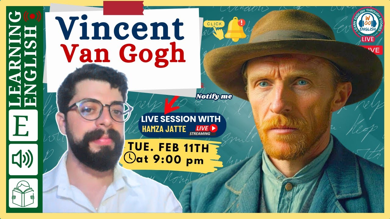 Learn English Through Listening🔥 | LIVE PRACTICE | Vincent Van Gogh