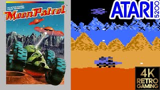Moon Patrol Atari 5200 4k Gameplay