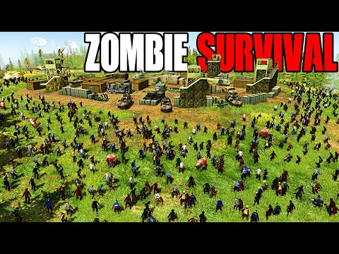 I built a Zombie Survival FORTRESS Siege in NEW BASE BUILDING Simulator... - Gates of Hell