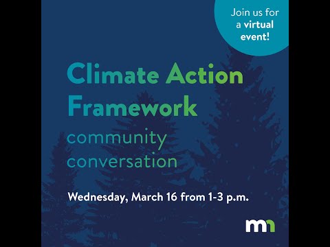 Climate Action Framework Community Conversation