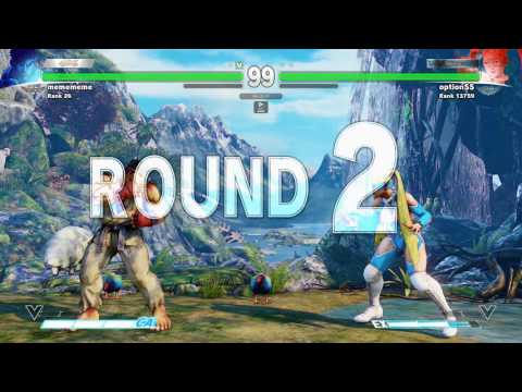 SFV~ Ryu (MCZ Daigo Umehara) vs. Rainbow Mika (optionSS)  HD