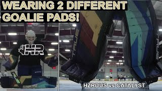 Wearing 2 different hockey goalie pads! True Hzrdus PX4 compared to Catalyst PX3