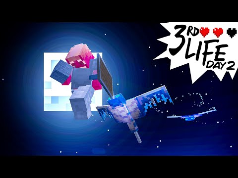 Minecraft 3rd Life: Day 2 - Team Yellow!