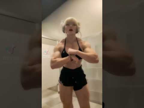 AI Created Muscle Himiko video | AI Female Muscle