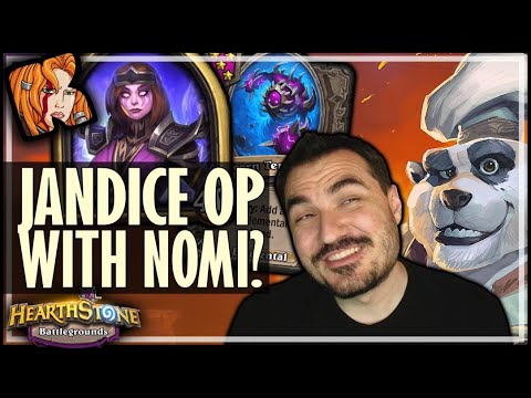 JANDICE IS GOD TIER WITH NOMI?? - Hearthstone Battlegrounds