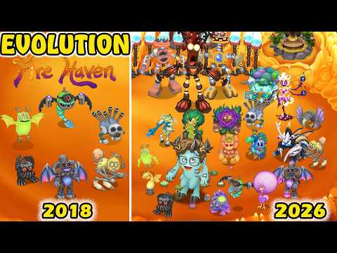 Fire Haven Evolution - Full Song + CG5 Mysterious Werdo | My Singing monsters 5.2.0