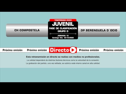 🎥​ CH Compostela - DP Berenguela D'Ocio [Fase Juvenil Grupo D | J10]