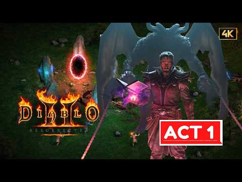 DIABLO 2 RESURRECTED Gameplay Walkthrough Act 1 Warlock - No Commentary