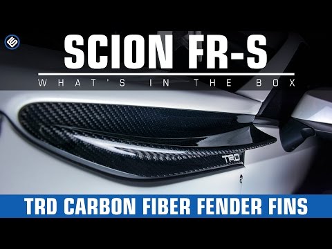TRD Carbon Fiber Fender Fins - Scion FR-S/Subaru BRZ Install/Review