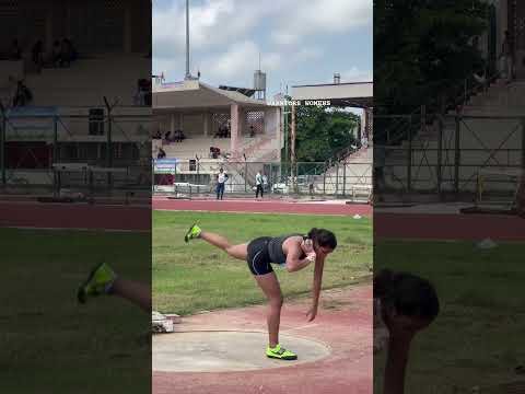 Shot put throw girl 😱#shortvideo #champion