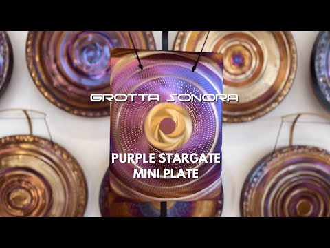 Grotta Sonora - Mini Plate Regular Design  - Purple Stargate C +7cents 65,6 Hz