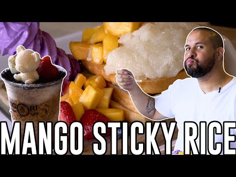 Best MANGO STICKY RICE on Planet Earth?! | KAKIGORI Dessert Cafe in Seattle, WA