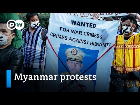 ミャンマー軍事政権が部隊と装甲車を配備｜DWニュース (Myanmar military junta deploys troops and armored vehicles | DW News)