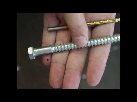 YouTube video about: What size drill bit for a 5/16 lag bolt?
