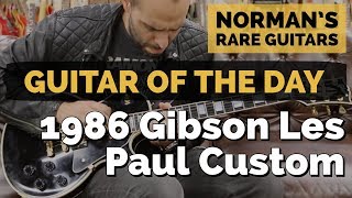 Video thumbnail for Guitar of the Day: 1986 Gibson Les Paul Custom | Norman's Rare Guitars by Normans Rare Guitars