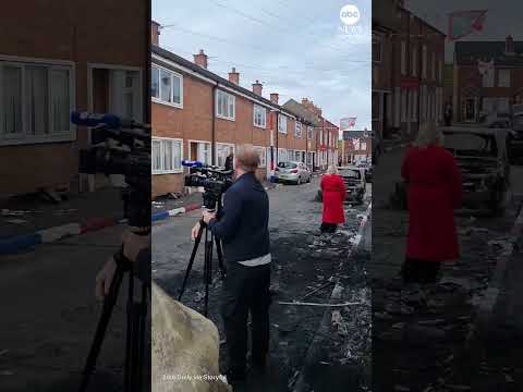 Footage shows aftermath of protests in Belfast