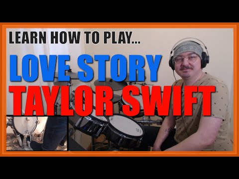 ★ Love Story (Taylor Swift) ★ Drum Lesson PREVIEW | How To Play Song (Matt Billingslea)
