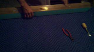 preview picture of video 'Pool table - replacing rail cushion rubber bumper - Part 1'
