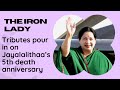 Tributes Pour In On Jayalalithaa S 5th Death Anniversary Iron Lady Former Tamilnadu CM