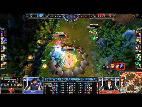 SSW Toplane Towerdive - SSW vs SHR Game 1 (S4 Worlds)