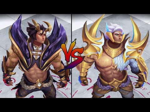 Obsidian Dragon Sett vs Prestige Edition Obsidian Dragon Sett Skin Comparison Spotlight