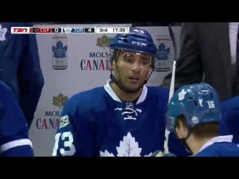 Nazem Kadri 20th Goal of the Season! 1/24/2017 (Calgary Flames vs Toronto Maple Leafs)