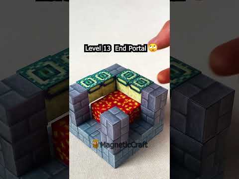 End Portal with 🧲 MAGNETIC Minecraft BLOCKS 🧲