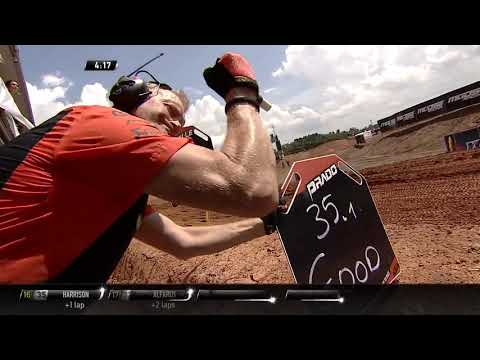 Prado passes Vialle for first - MX2 Race 1 - MXGP of Indonesia 2019