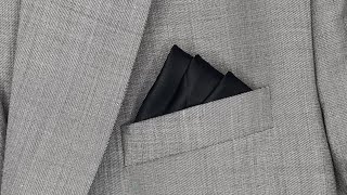 How to Fold a Pocket Square | The Three Stairs Fold