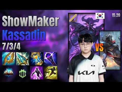 ShowMaker Mid Kassadin vs Viktor lol KR solo rank Full Game 15.20 | 쇼메이커 카사딘 vs 빅토르
