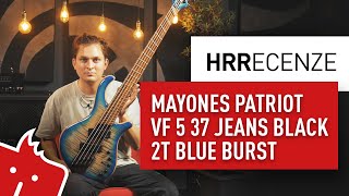 Video thumbnail for HRR: Mayones Patriot VF 5 37 Jeans Black 2T Blue Burst by Kytary.cz