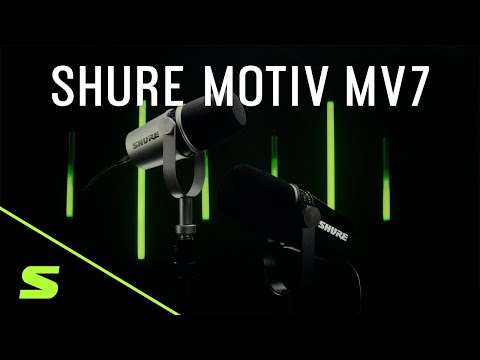 Shure MV7 Carioid Dynamic Podcast Microphone (Silver) for iPhone/ iPad/ iPod/ PC/ Mac image 8