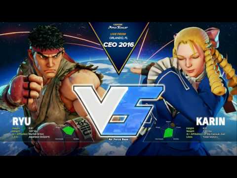 ♛ CEO 2016 - Street Fighter V - Top 64 to Top 32 - Timestamps - HD 720p 60FPS