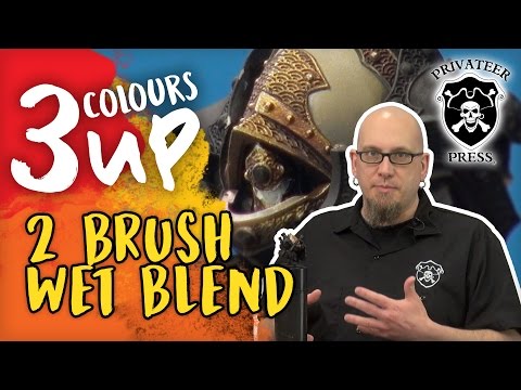 3CU: Dallas Two Brush Wet Blending Miniature Painting Tutorial