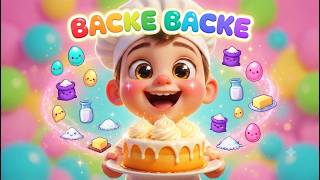 Backe, backe Kuchen! 🍰 Das lustige Back-Lied zum Mitsingen | Kinderlied &amp; Rezept für Kleinkinder