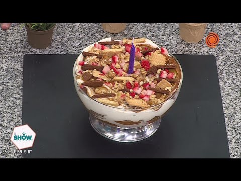 Postre de galletas y dulce de leche receta de Dante Enriquez