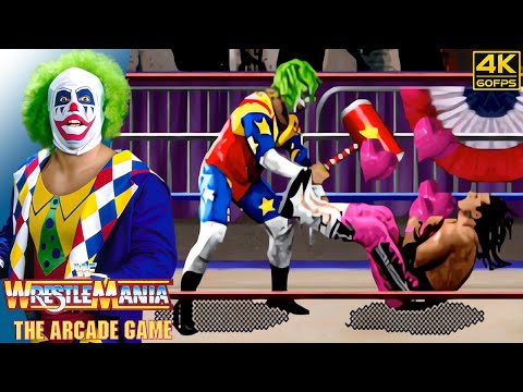 WWF WrestleMania: The Arcade Game - Doink the Clown (Arcade / 1995) 4K 60FPS