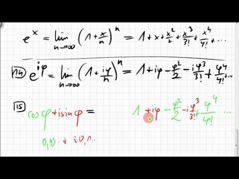 komplexe Zahlen (Additionstheoreme & Potenzreihen)