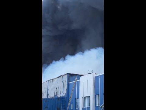 Video shows aftermath of Russian drone attack in Kyiv