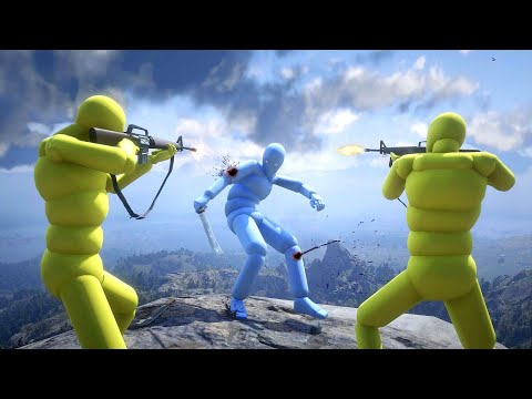 NPC Wars with Active Ragdoll Dudes #11 Euphoria Physics