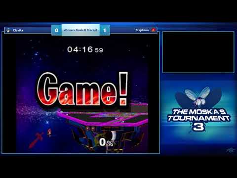 The Moska's 3 Bottom Bracket SSBM - Clavita (Char) vs Stephano (Samus) - Winners Finals