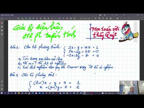 Giải e biện luận theo tham số (P1)