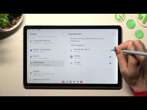 How to Turn On / Off Apps Notifications on Samsung Galaxy Tab s6 Lite 2022?