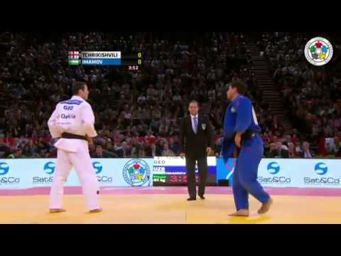 Avtandil Tchrikishvili (GEO) vs Yakhyo Imamov (UZB) -81kg Judo Grand Slam Paris 2013