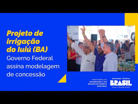 MIDR autoriza realização de estudos para concessão do Projeto de Irrigação Vale do Iuiú, na Bahia