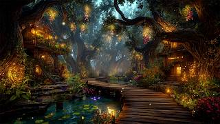 Magic Fairy Village Forest: A Mystical Journey w/ Enchanting Melodies & Tranquil Nature Sounds