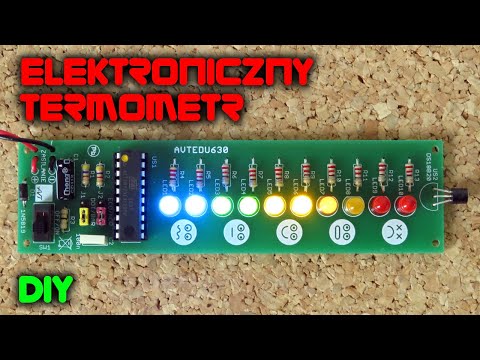 Termometr elektroniczny, zestaw AVTEDU630 - LabFun