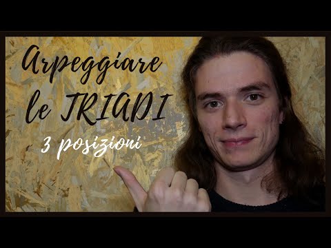 ARPEGGIARE LE TRIADI -  le 3 posizioni!