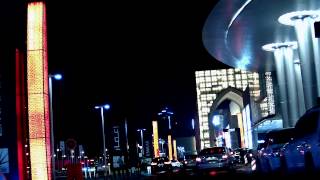 E23 City overview in Dubai - Night time View